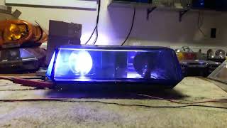 Euro Blue Code 3 mini XL Force 4 CIE PSE lightbar light bar beacon
