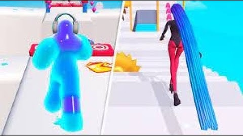 Blob Runner 3D vs Hair Challenge Gameplay Android, iOS #134 4K