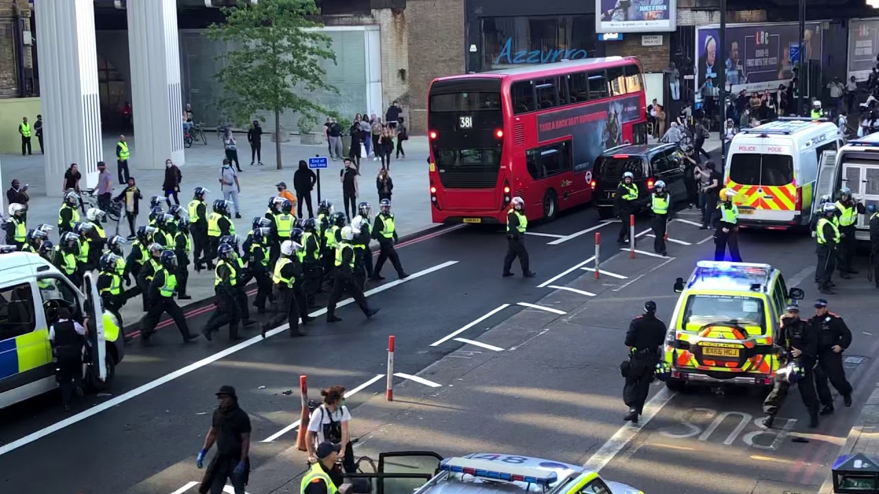 Black Lives Matter Riot at Waterloo Station