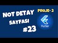 Flutter Dersleri #23 | Not Detay Sayfası