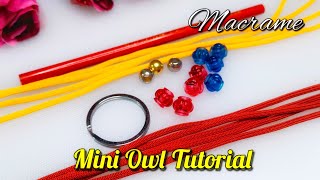 2 Best Mini Macrame Owl Wall Hanging Tutorials | Mini Owl Macrame Ornaments for beginners | Craft
