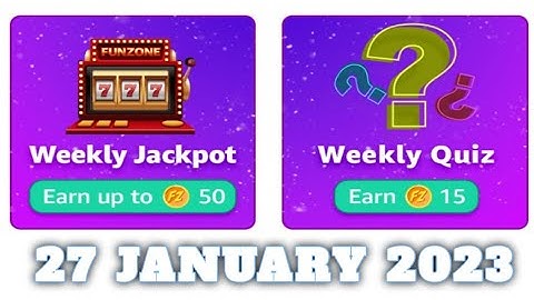 Amazon FZ Coins Weekly Quiz Answers Today|27 January 2023 | Daily Quiz Time