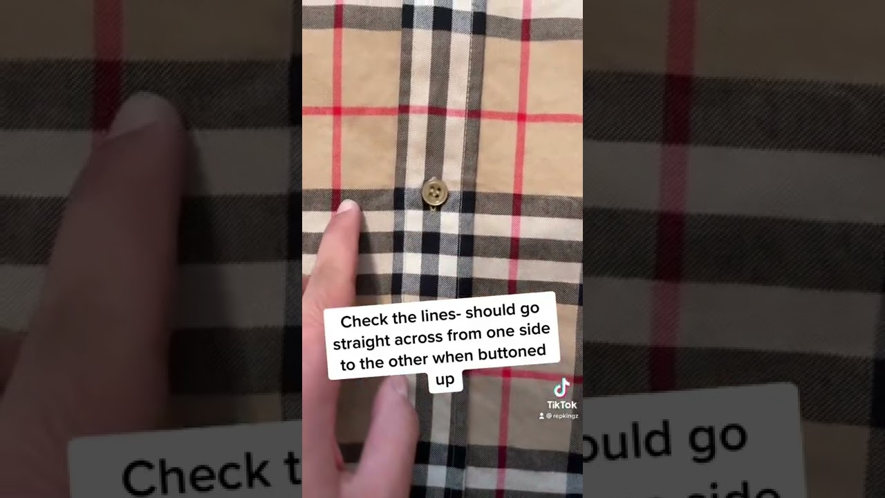 How to tell if Burberry flannel is real or not!