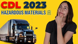 CDL Hazardous Materials Test 2023 (60 Questions with Explained Answers)
