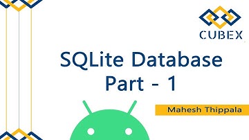 SQLite Database in Android - Part1