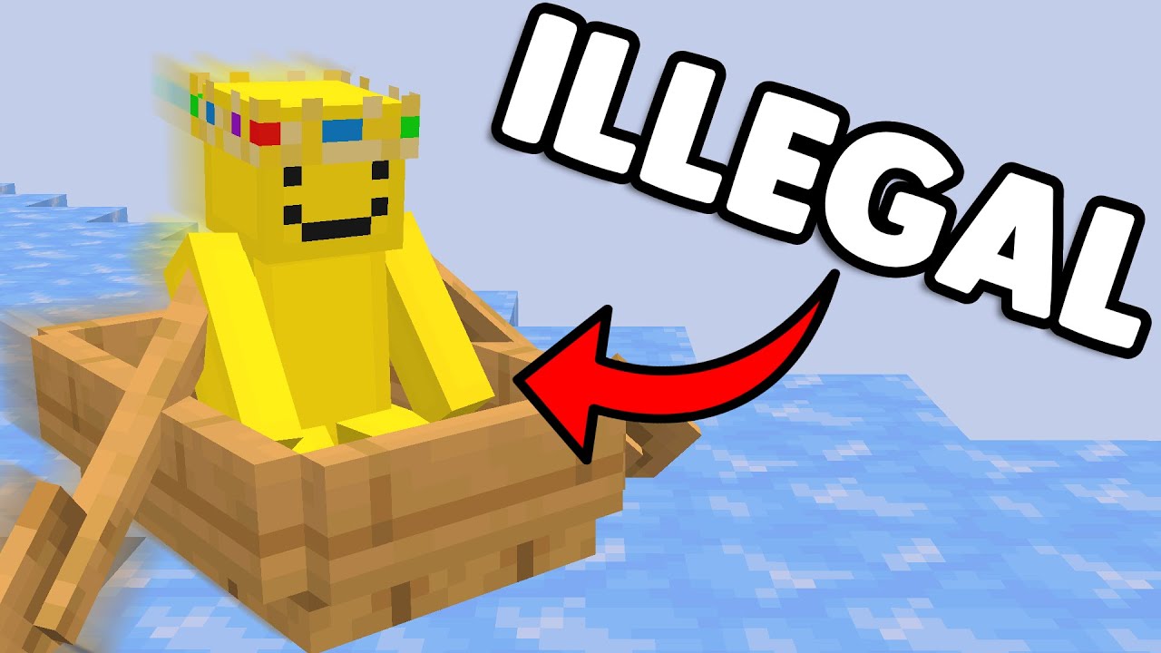 This Minecraft Boat Race Is ILLEGAL... Here's Why