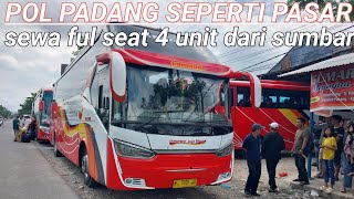 wow luar biasa penumpang gumarang jaya 3 unit via padang armada pariwisata di terjunkan