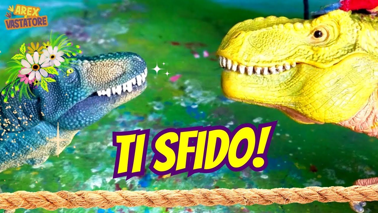 C'è chi si sfida al TIRO ALLA FUNE e chi sfida la VANITÀ 👑😅🦖