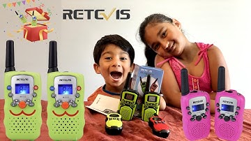 Retevis kids Walkie- talkie unboxing and review | Sanu & Krishu gift from Retevis | Krishu