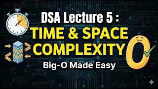 Master Time & Space Complexity: Big-O Notation Explained (DSA Lecture 5)