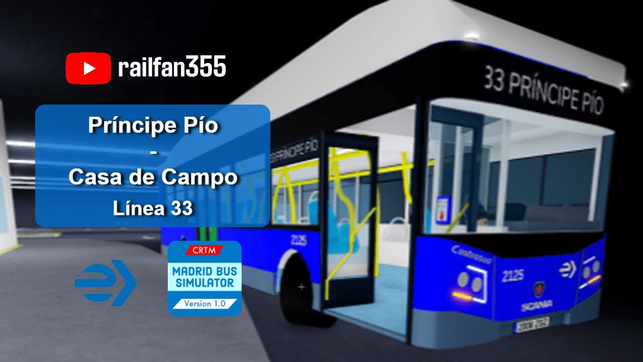 Viajando en la línea 33 de EMT Madrid, en Roblox | Madrid Bus Simulator