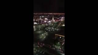 VIEW FROM EXCALIBUR   LAS VEGAS SHOOTING VIDEO