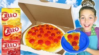 Best Homemade DIY Giant Gummy Pizza With Princess Ava And Brothers Kids vs Food