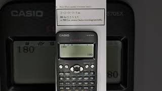 Finding Prime Factors With Casio 570ex #shorts