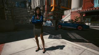 Cyberpunk 2077 trying to steal a car thats under police investigation