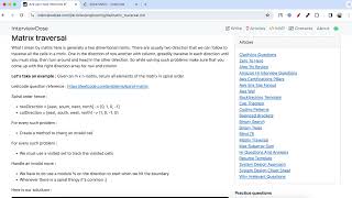 leetcode 54 - spiral matrix - template