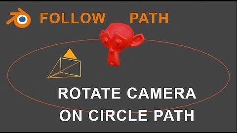 ROTATE CAMERA Tutorial on Circle Path in Blender