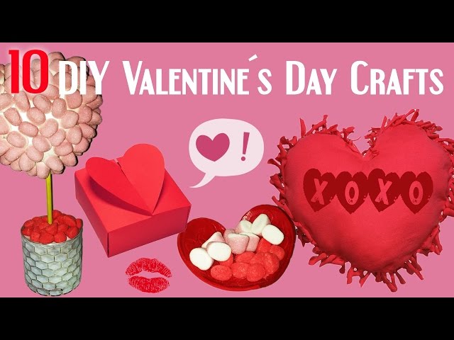 10 DIY Valentine's Day Craft Ideas 