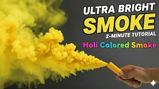 How to Make Rainbow Colored Smoke for Holi at HOME | Color Smoke for Holi