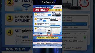 HP Printer Offline Problem Fix (Windows & Mac) | Step-by-Step Easy Solution | Print Smart Help