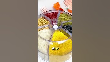 Thùng đựng ngũ cốc chia ngăn tiện lợi #blogyeubep #dogiadungtienich