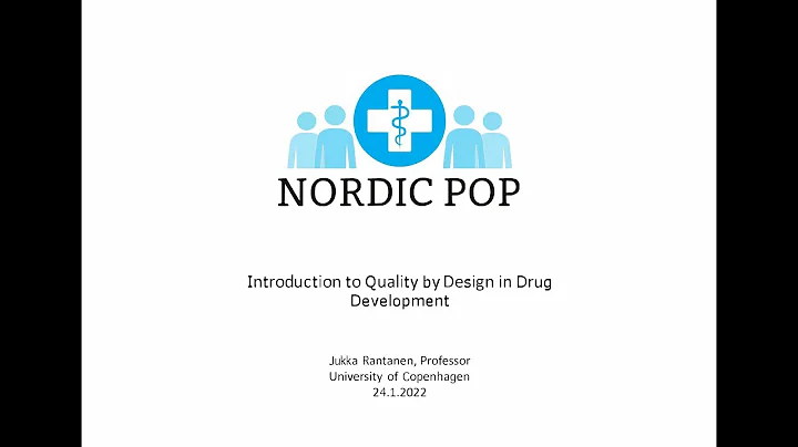 Introduction to Quality by Design in Drug Development