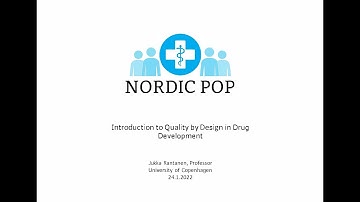 Introduction to Quality by Design in Drug Development