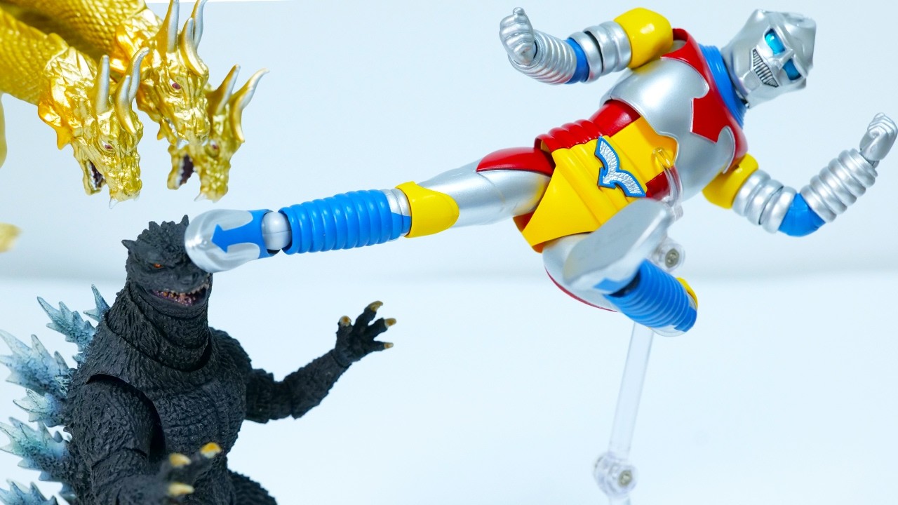 【S.H.MonsterArts】ジェットジャガーが楽しすぎたww【フェス・ゴジラ】ゴジラ対メガロ Gクロー 1973 キングギドラ 怪獣大決戦