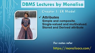 Ch 1.4 : Attributes type ,Simple and composite. ,Single-valued and multivalued. ,Stored and Derived