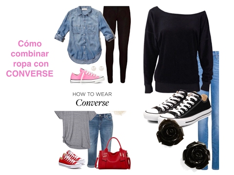 VESTIR CONVERSE / OUTFITS CASUALES CON SNEAKERS - YouTube