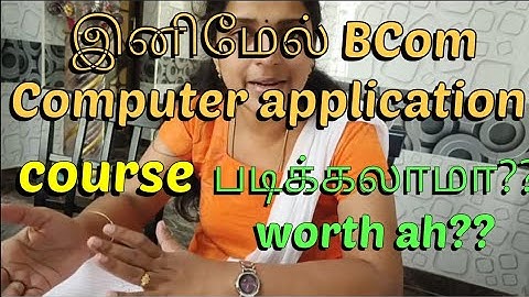 BCom computer application course details