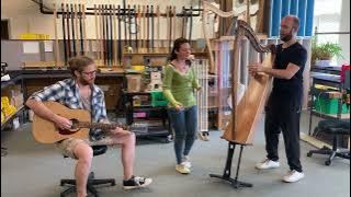 Ensemble Sangineto in the Dusty Strings Harp Workshop