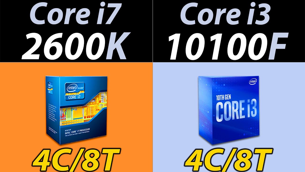 i7-2600K (4.4GHz) Vs. i3-10100F | RTX 3080 and RTX 3060 | 1080p Gaming Benchmarks