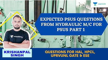 Expected PSUs questions from Hydraulic M/c for PSUs | Part 1 | ESE 2021 | Krishanpal Singh