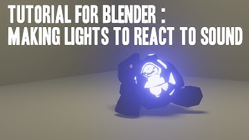 Blender Tutorial : Making lights to react to sound