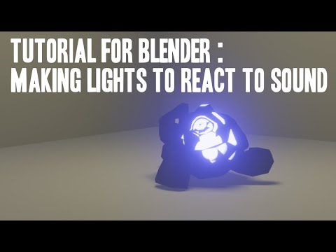 Blender Tutorial : Making lights to react to sound
