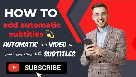 How to add subtitles auto subtitles in youtube video ⚡️|YouTube automatic subtitles
