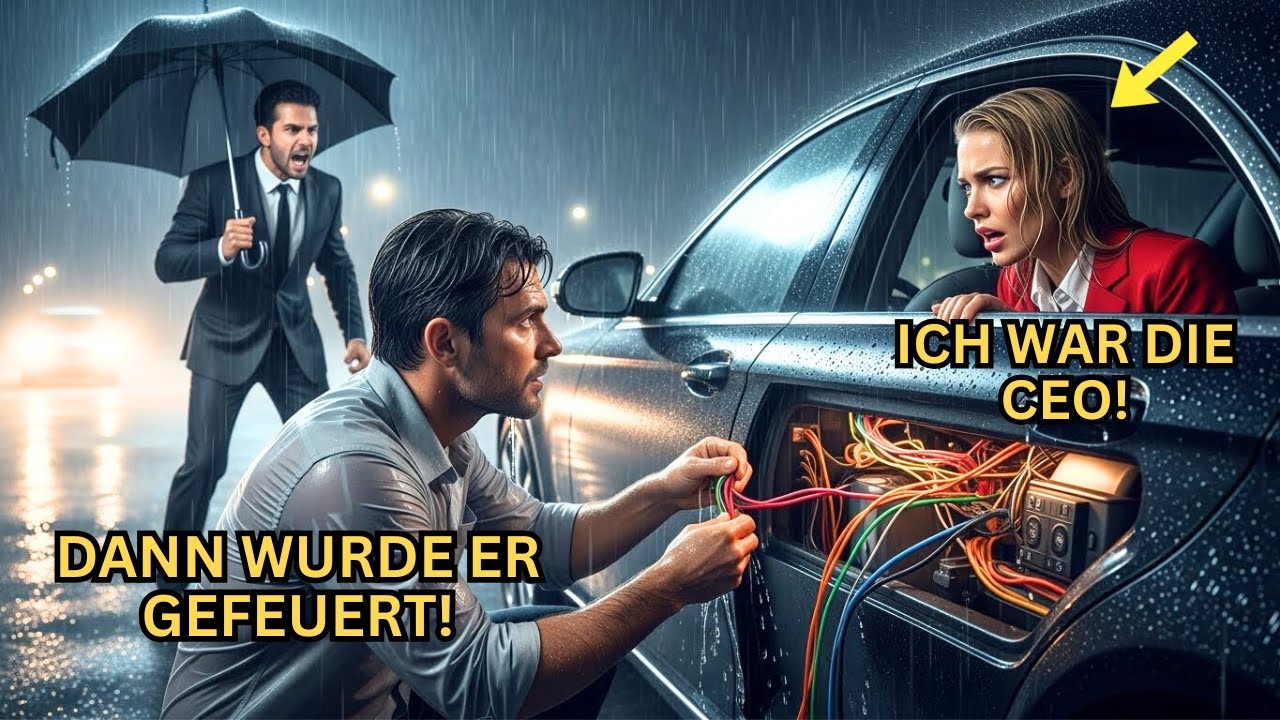 Alleinerziehender Vater Wird Im Sturm Gefeuert – Sekunden Später Erkennt Die CEO Seine Tat...