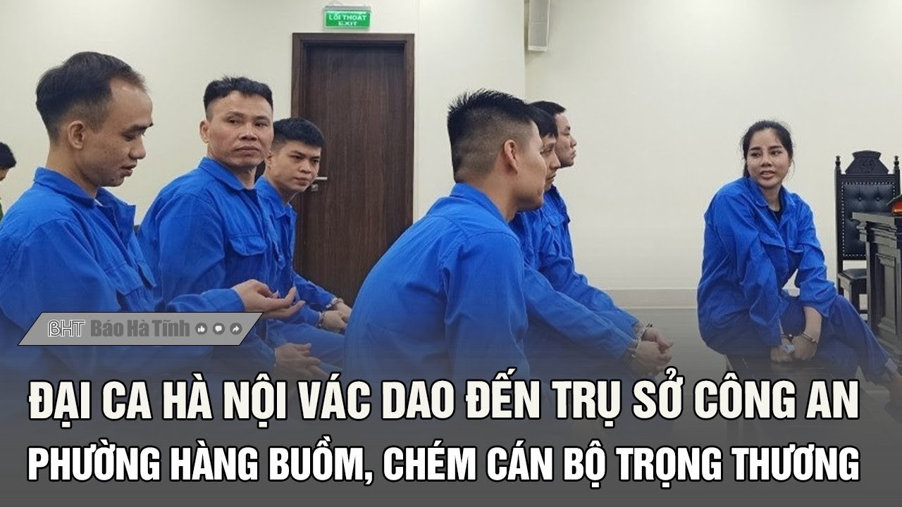 Đại ca Hà Nội vác dao đến trụ sở Công an phường Hàng Buồm, chém cán bộ trọng thương