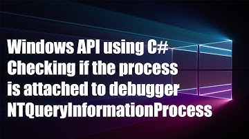 WinAPI with C# - Checking if Process is being debugged