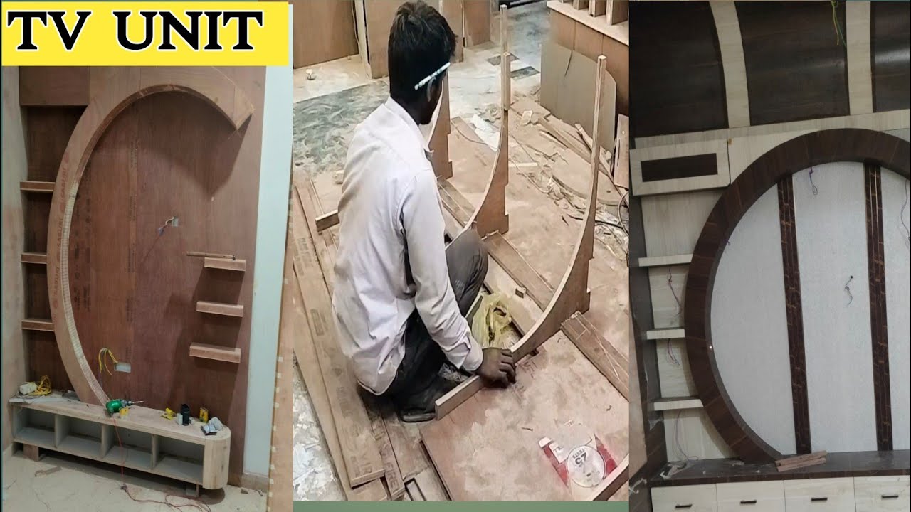 Round TV unit how to rounding TV unit step by step