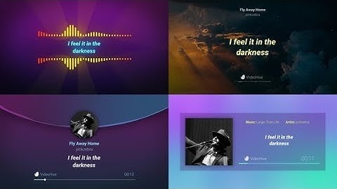 Lyrics Audio Visualizer | After Effects Template