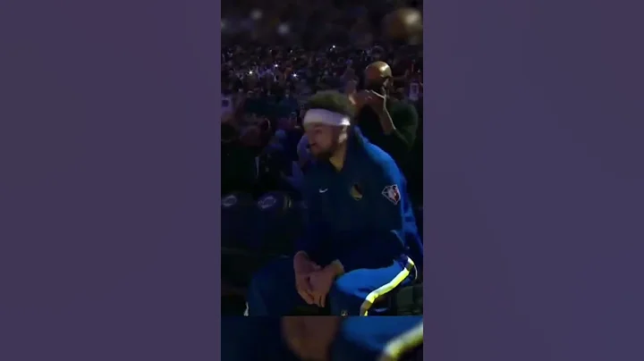 Klay Thompson introduced for the first time after injury