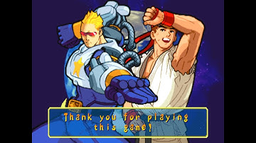 Marvel vs. Capcom: Clash of Super Heroes - Arcade Playthrough (Captain Commando and Ryu)