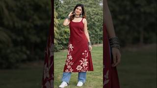 Fusion Style Guide: How to Style a Long Kurta with Jeans | Boho-Chic Look (subscribe to my channel )
