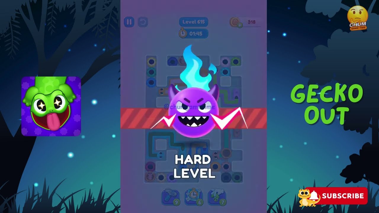 Gecko Out - Level 610, 611, 612, 613, 614, 615, 616 - Gameplay walkthrough