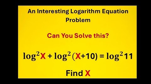 JEE Mains Logarithm - Can you Simplify? Math Olympiad Question #learnmath #maths #jeemains