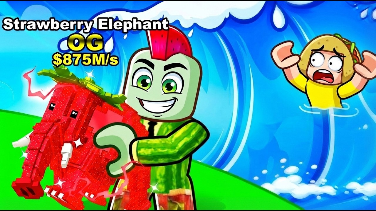 Job Steelt 0.01% Divinve Brainrot In Escape Tsunami For Brainrots!... In Roblox!