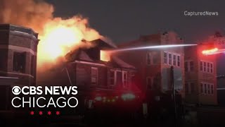Fire sweeps through house in Chicago's Roseland neighborhood