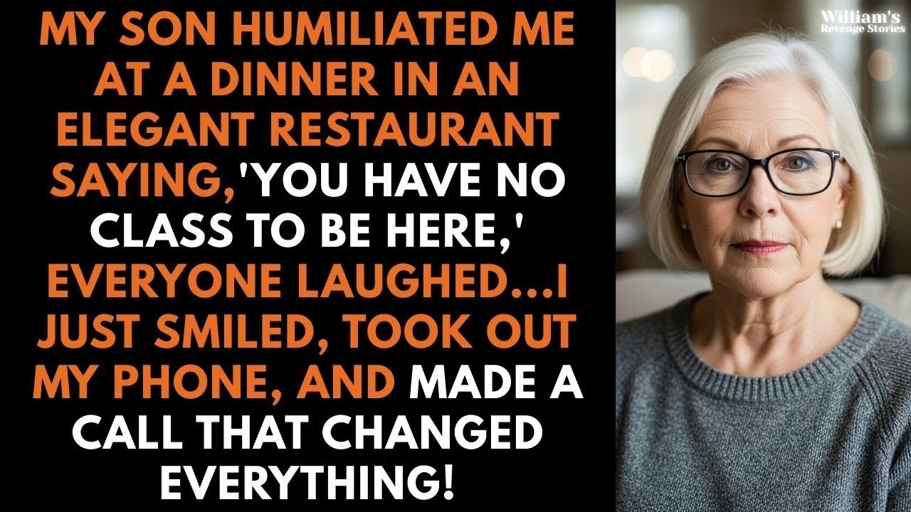 My Son Said  “You Don’t Belong Here, You Have No Class”… I Just Smiled, Took Out My Phone, And Mad